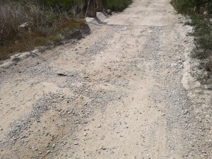 STRADA DISSESTATA DI VIA BOVE A FRIGOLE