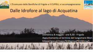 DALLE IDROFORE AL LAGO DI ACQUATINA